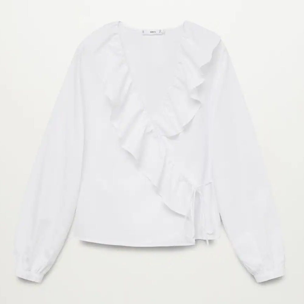 Mango Wrap Blouse New - Picture 4 of 6